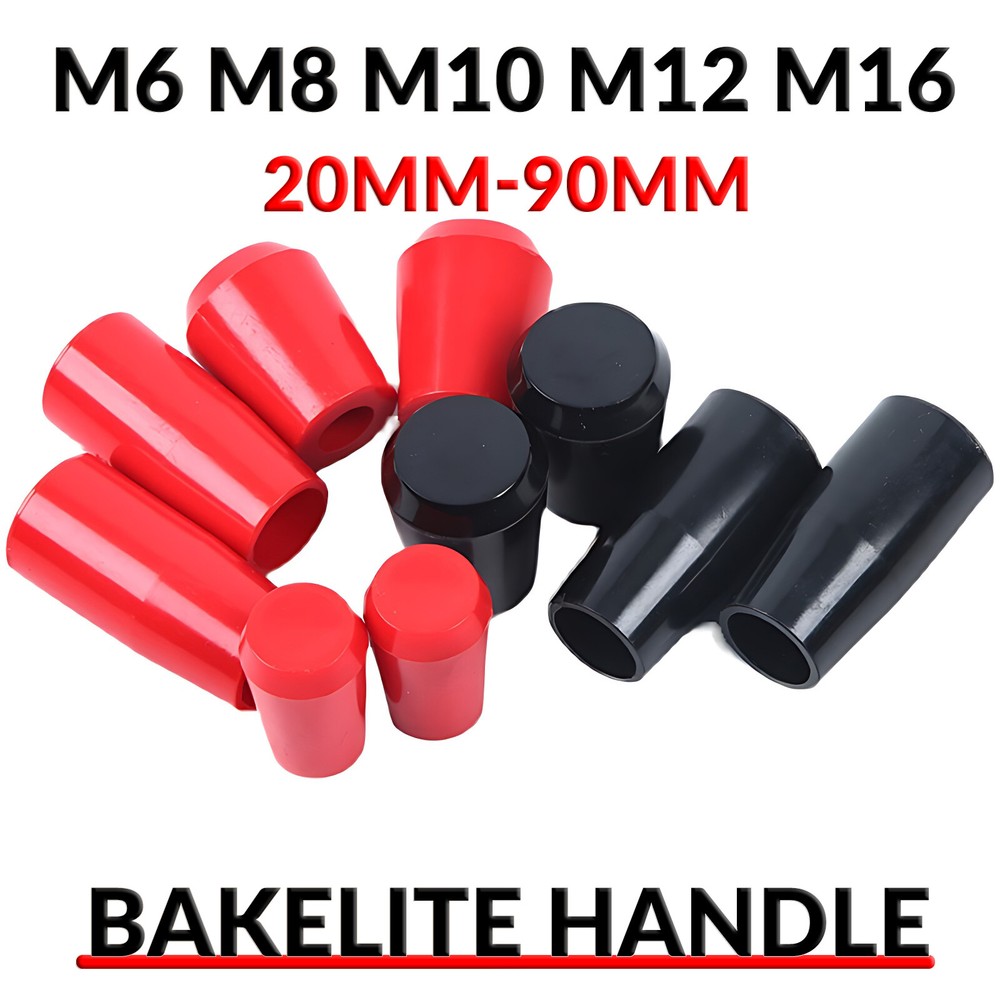 Plastic Handle M6-M16 Tractor Machine Tool Oval Ball Knob Lever Handle 20-90mm