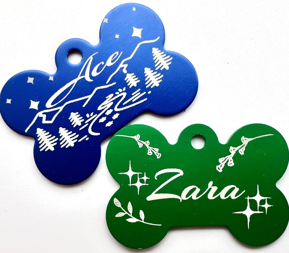 Жетон для собаки Жетон для кошки Personalized Dog tag Cat tag One or both sides