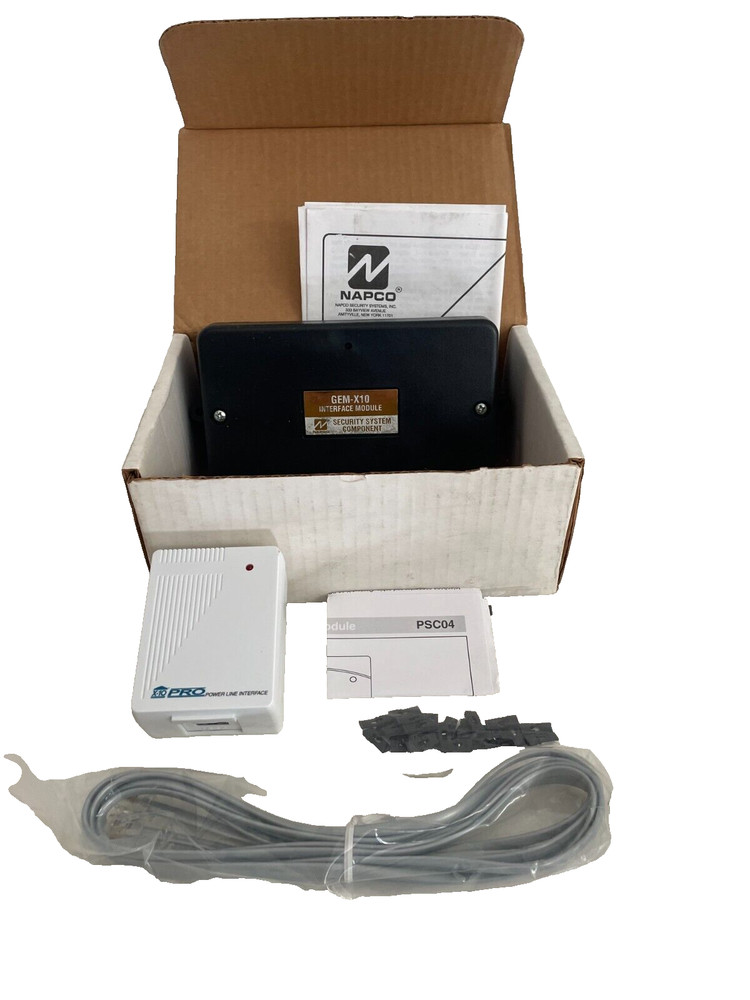 Napco GEM-X10KIT Interface Module for Security Systems. NEW IN OPEN BOX.