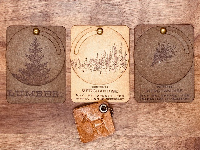 Bronze mushroom brads (50 count)