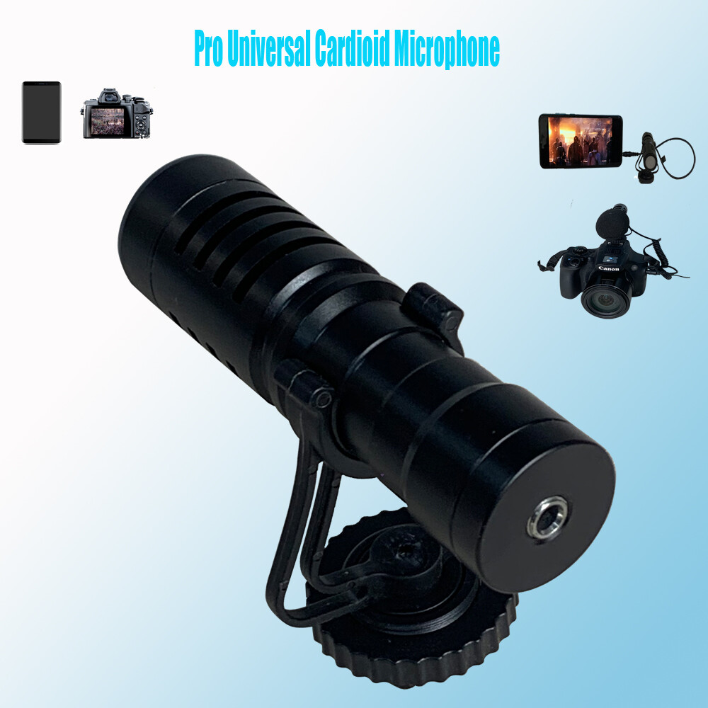 Universal Video Microphone Condensor For Nikon Canon DSLR Camera PC Android Mic
