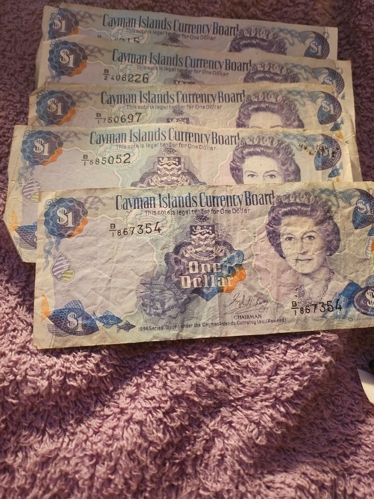 Cayman Islands 1 Dollar 1996 Series E1 (1) Note