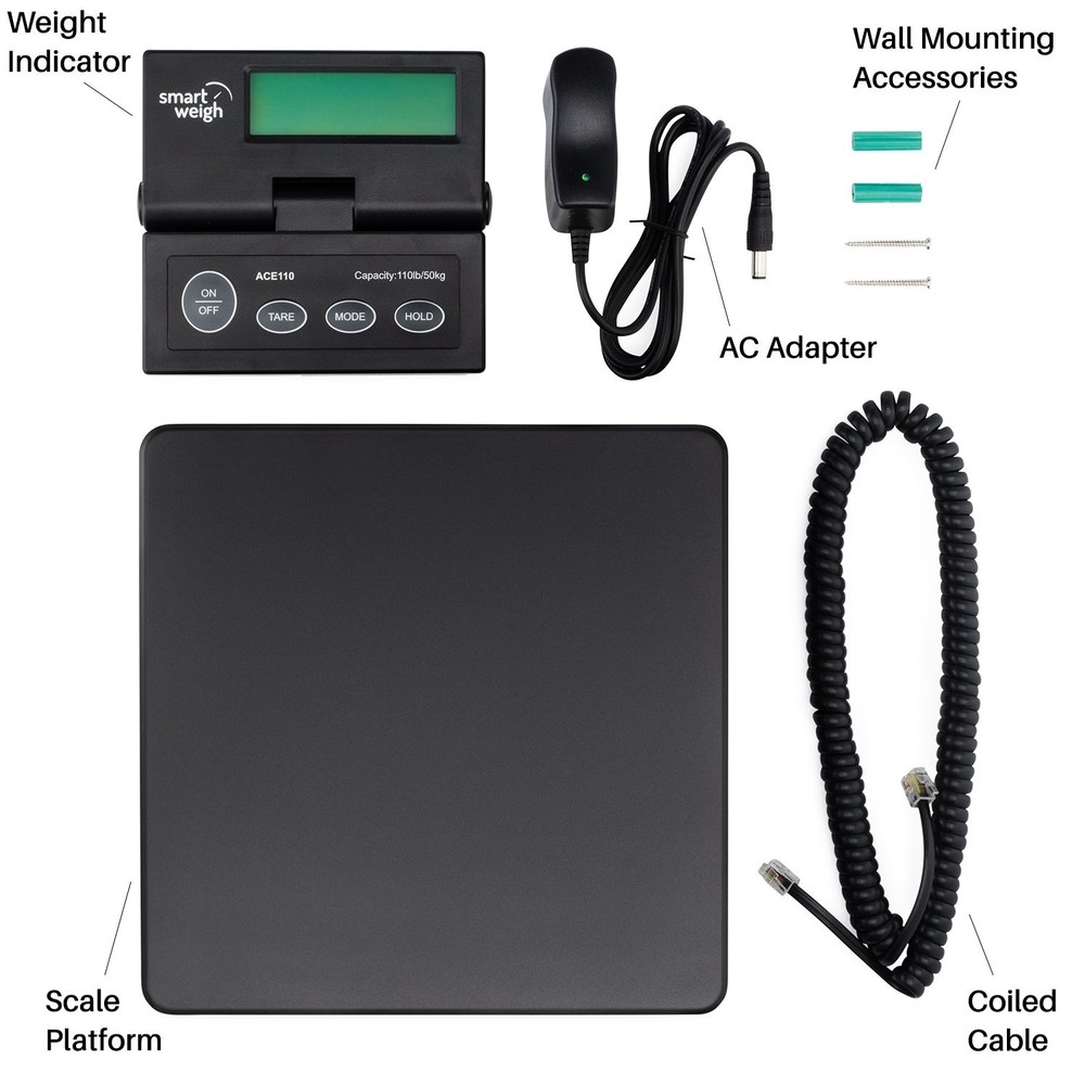 Digital Shipping Scale, AC Adapter Included