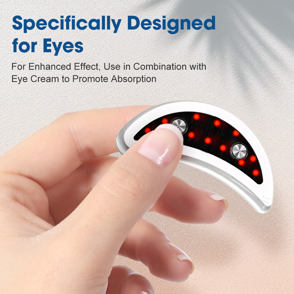 Under Eye Red Light Therapy Massager Microcurrent Eye Care Dark Circles Removal