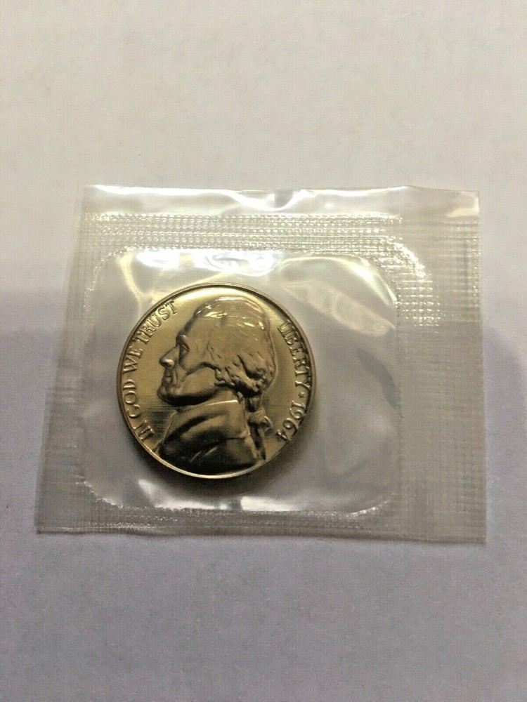 1964 P Jefferson Nickel  *MINT CELLO*  uncirculated PROOF