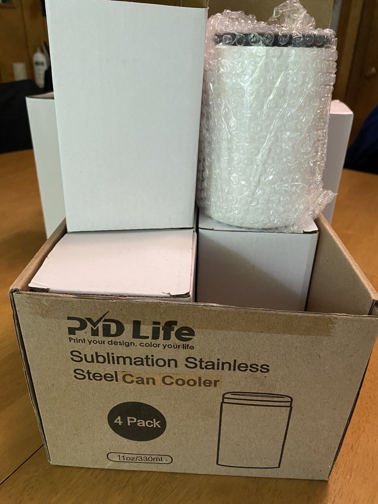 Sublimation Can Cooler 11oz. Pack of 4.