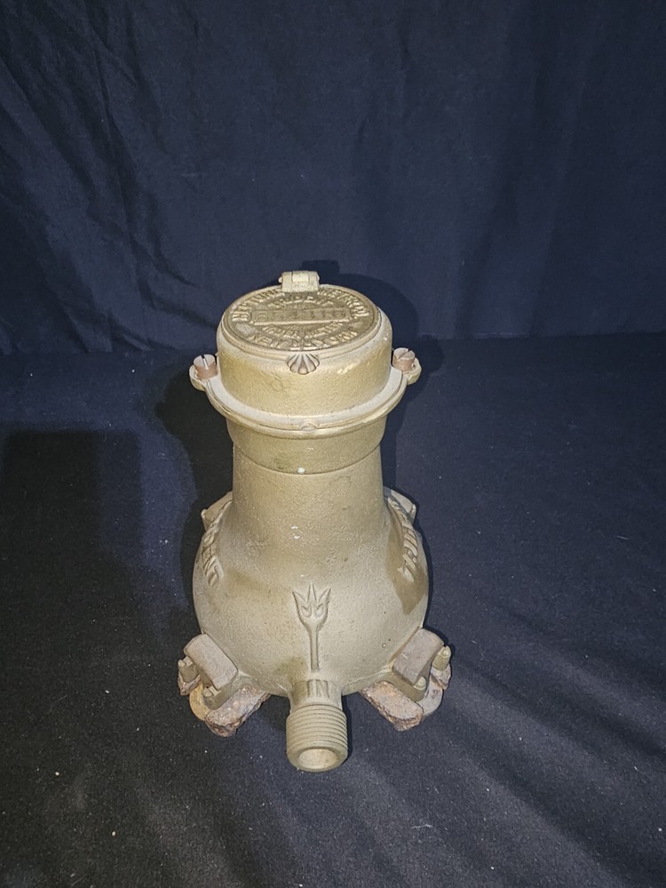 Vintage Neptune Meter Trident Brass Water Meter