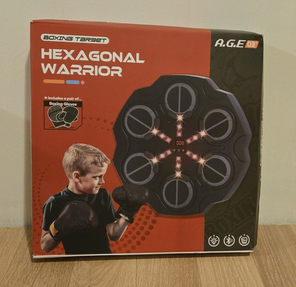 Hexagonal Warrior Smart Boxing Target new in box with gloves