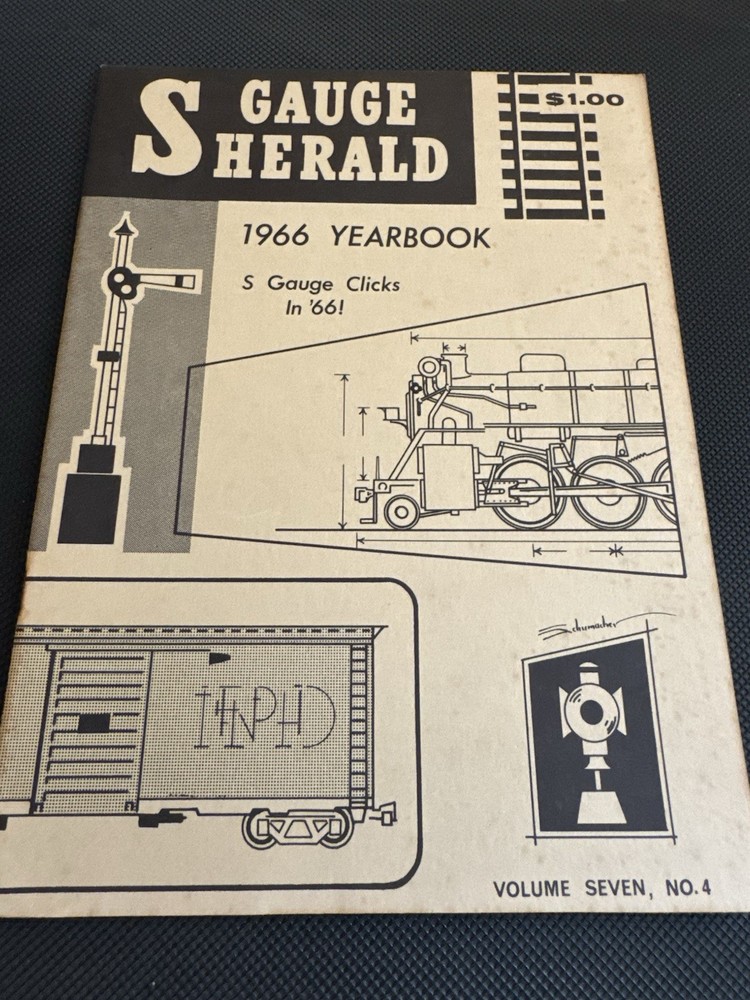 S Gauge Herald Magazine 4 Issues From 1966 In Great Condition Model Train