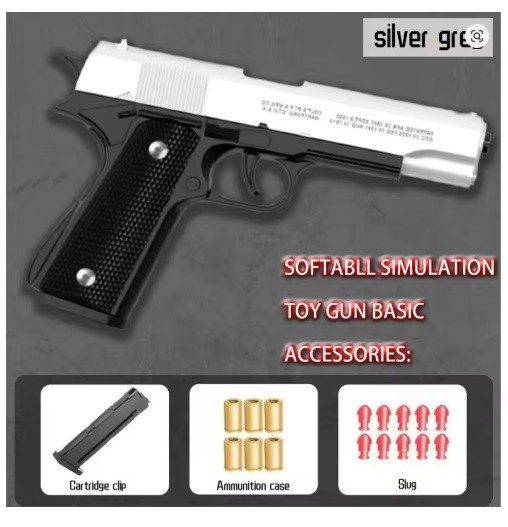 Colt 1911 Soft Bullet Toy Gun Automatic Shell Ejecting
