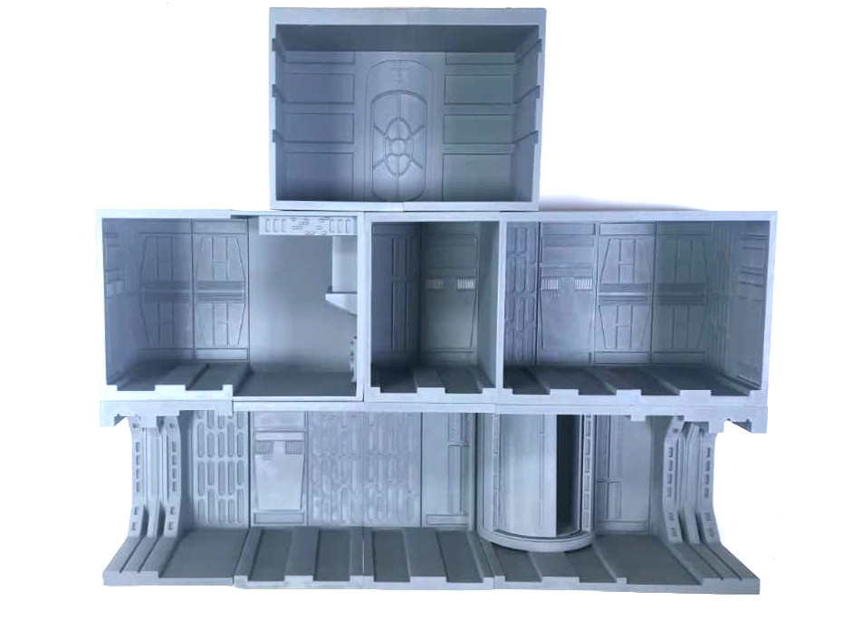 1:18 Scale Modular Sci-Fi Ship Corridor Diorama 13 Styles For 4" Action Figures