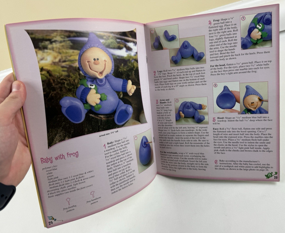 Annie Lang's Polymer Clay Characters Step-by-Step Instructions & Photos Book!