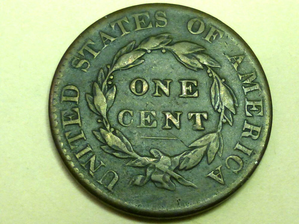 1825 LARGE CENT VF