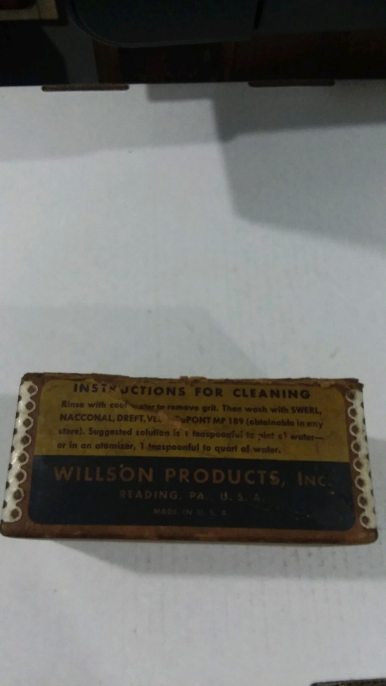 Willson Mono Goggle Empty Box Vintage Box Only Reading, PA Ver 2