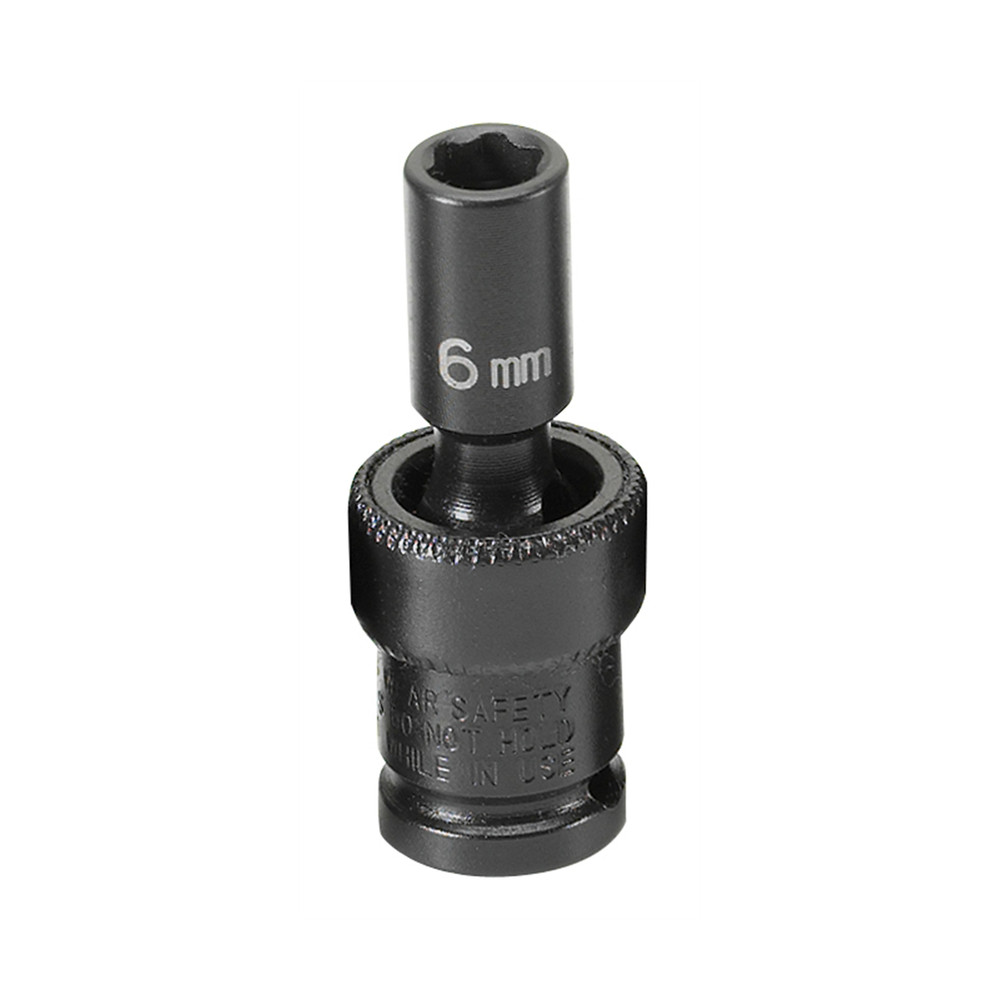 Grey Pneumatic 1/4" Surface Drive x 6mm Standard Universal Socket