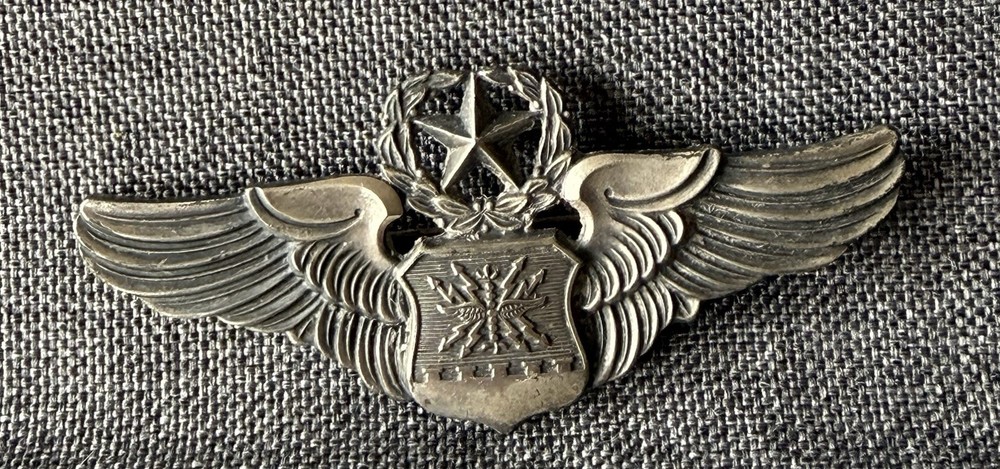 Vintage Sterling  US Air Force Command Pilot Master Navigator Observer Wings