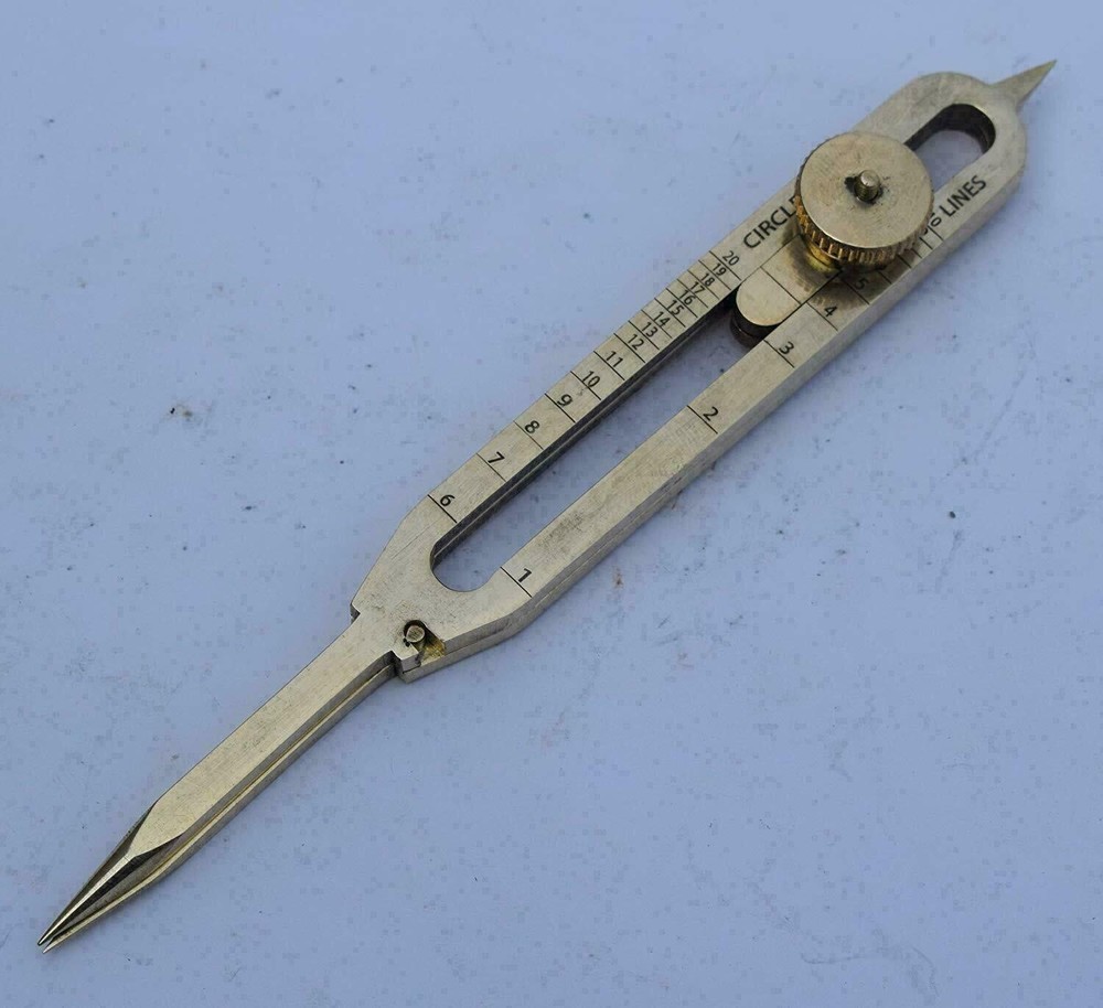 Brass Divider Drafting Proportional Tool 6" Navigational Compass Caliper