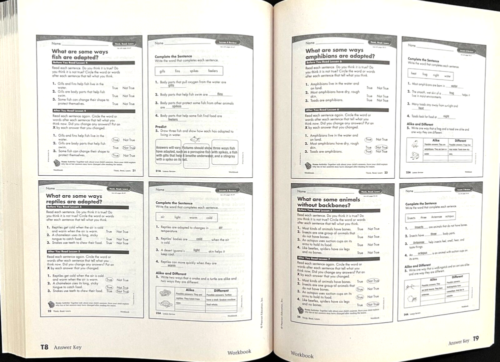 2nd Grade - SCIENCE - WORKBOOK - TEACHER GUIDE (2006, Scott Foresman)