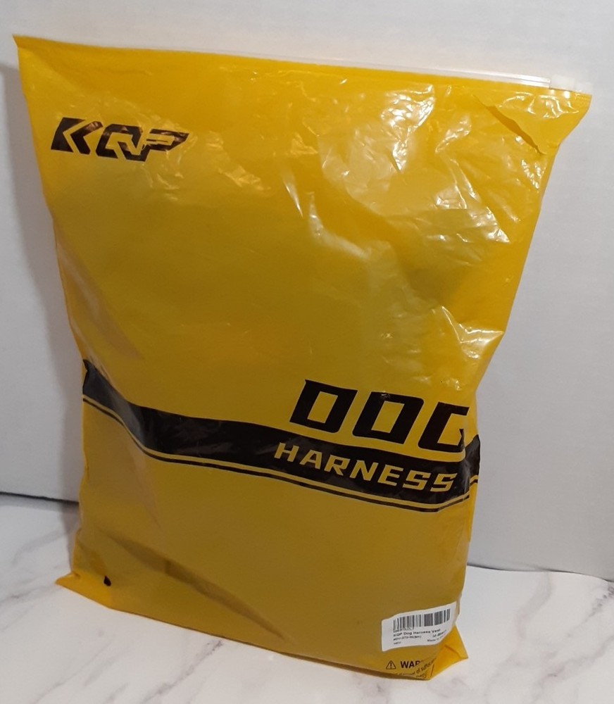 KQP Dog Harness Black Size Medium NWT