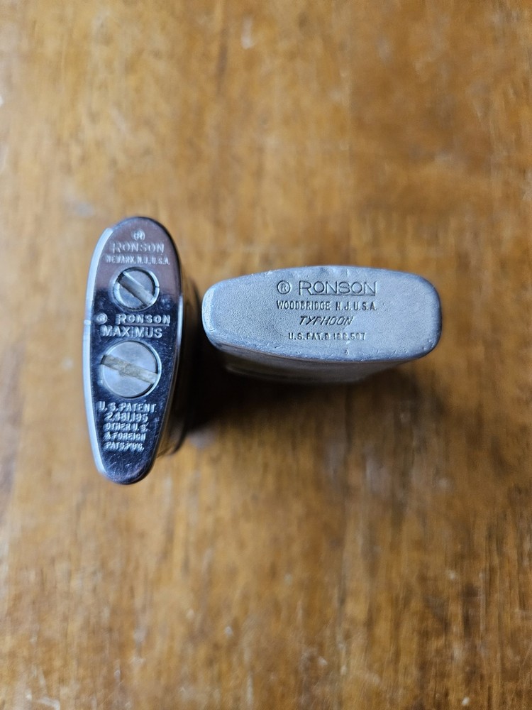 2 Vintage Ronson Lighters Untested As-Is RONSON LIGHTER
