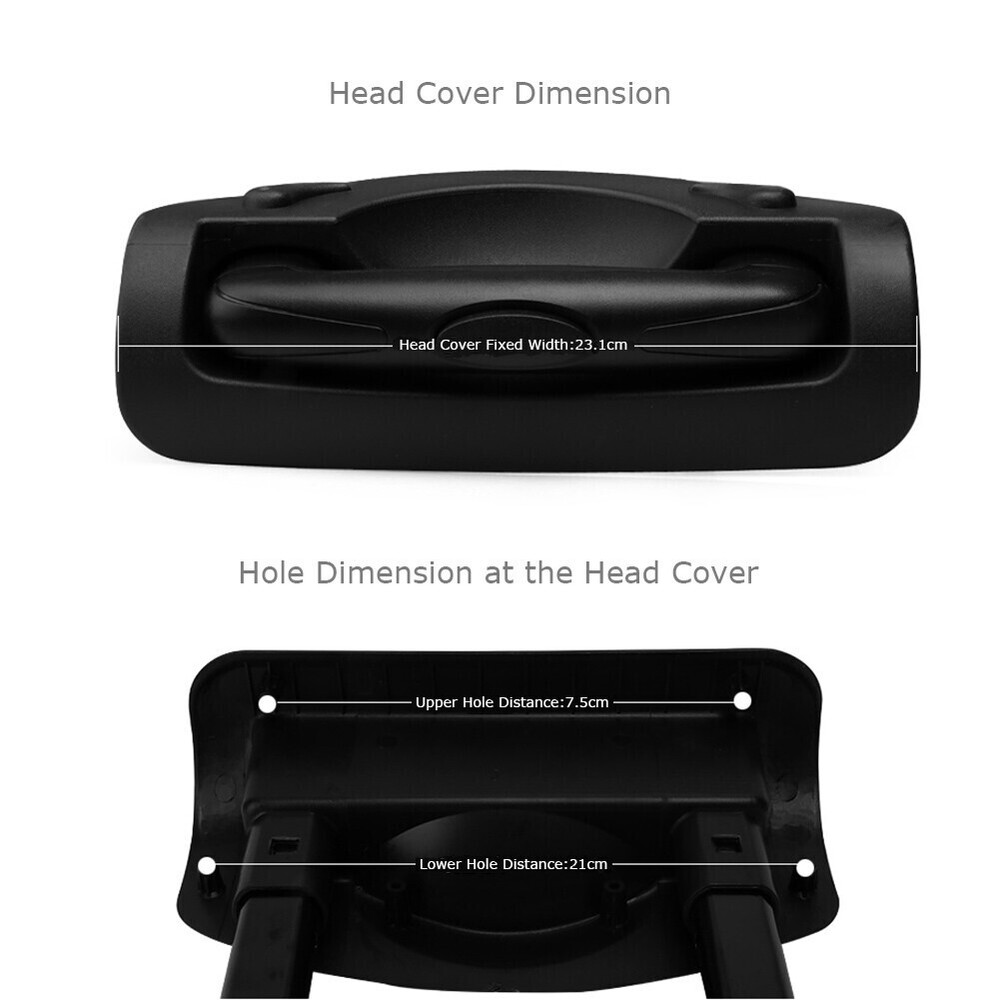 1X Luggage Telescopic Handle Replacement Suitcase Pull Out Handle Spare