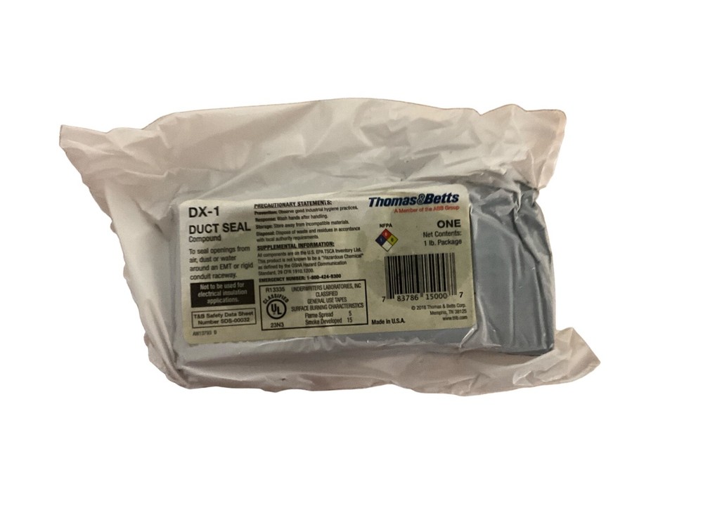 Thomas & Betts DX-1 Duct Seal Compound 1 LB package
