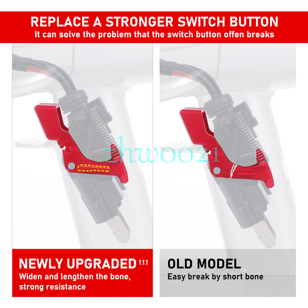 Red Switch Button + Upgraded Trigger Assembly for Dyson V11 SV14 Vacuum Cleaner