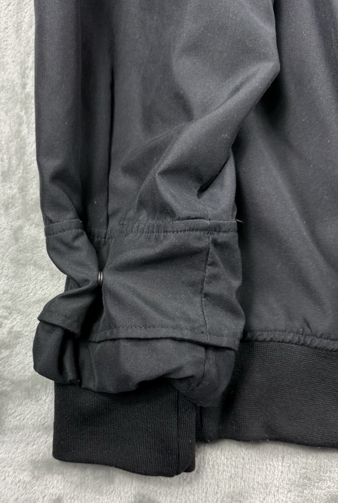 Zero Restriction Golf Pullover XL Lightweight Black Crest Logo Windshirt Y2K