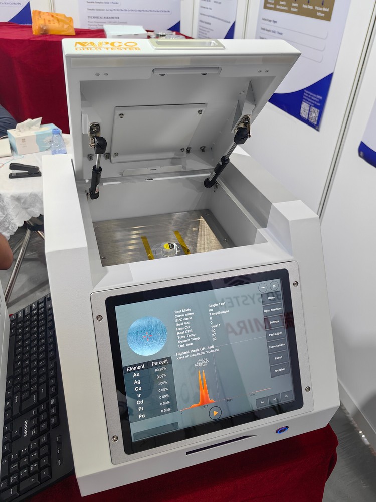 Automatic Gold Purity XRF Analyzer Meter Platinum Silver Content Test Machine