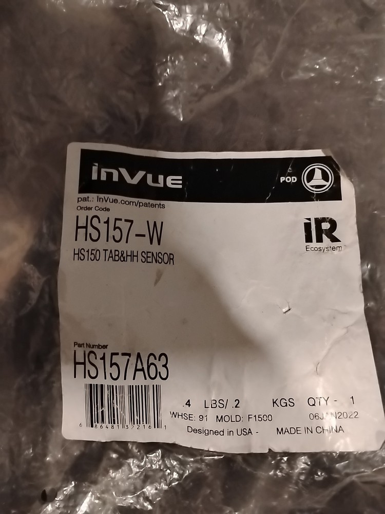 Invue HS150 TAB & HH SENSOR (Part #HS157A63)