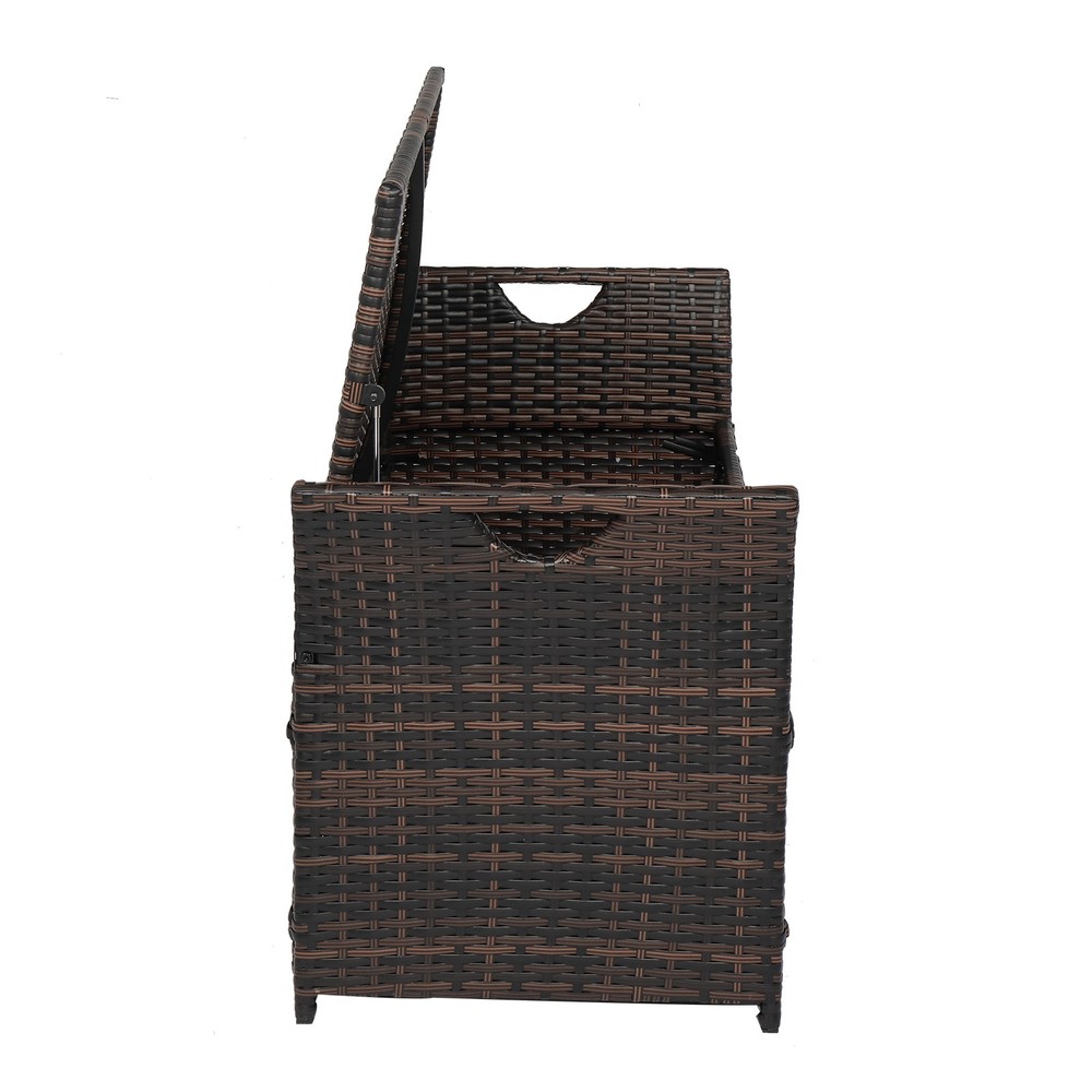 USA Warehouse,Frame Can Accommodate Gradient Footstool Locker Rattan Locker