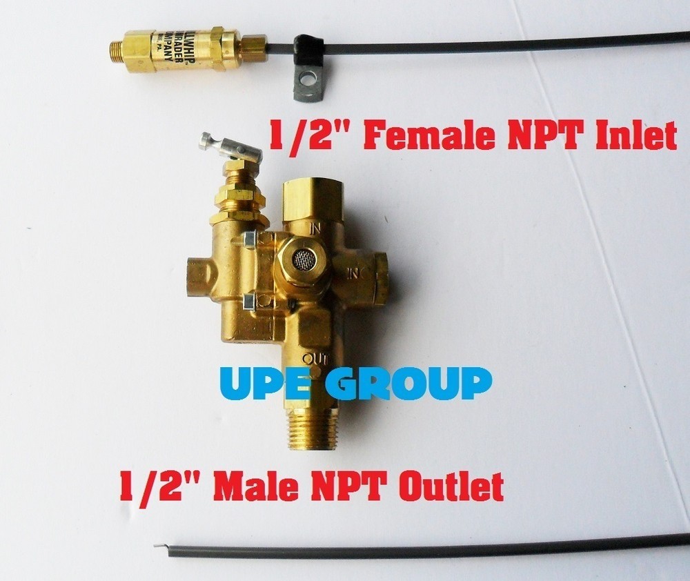 Gas Air Compressor Unloader Check Valve Pilot Combo w/ Throttle Control 8HP Max