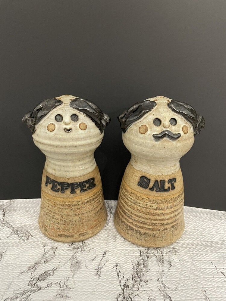 Studio Pottery Stoneware Salt And Pepper Shaker