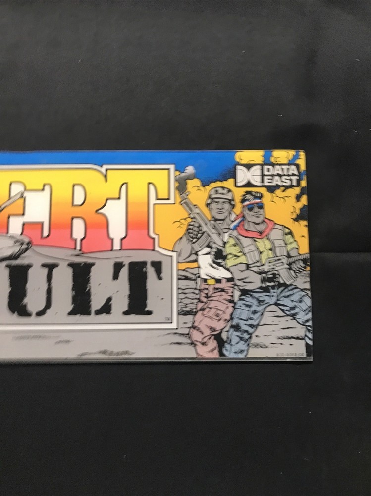 Desert Assault Plexiglass Marquee Data East
