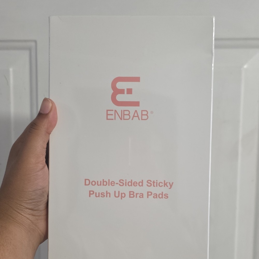 ENBAB Double-Sided Self-Adhesive Push Up Bra Inserts Beige L