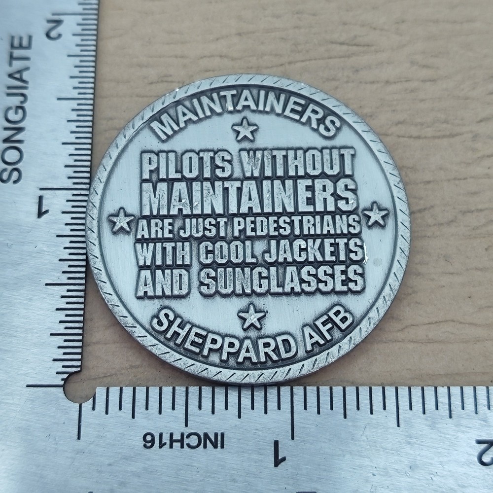 USAF Maintainers Sheppard Afb Challenge Coin