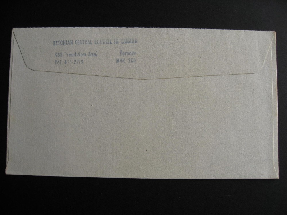 Canada cover cacheted Baltic Evening IX 1981 with a senate cancel
