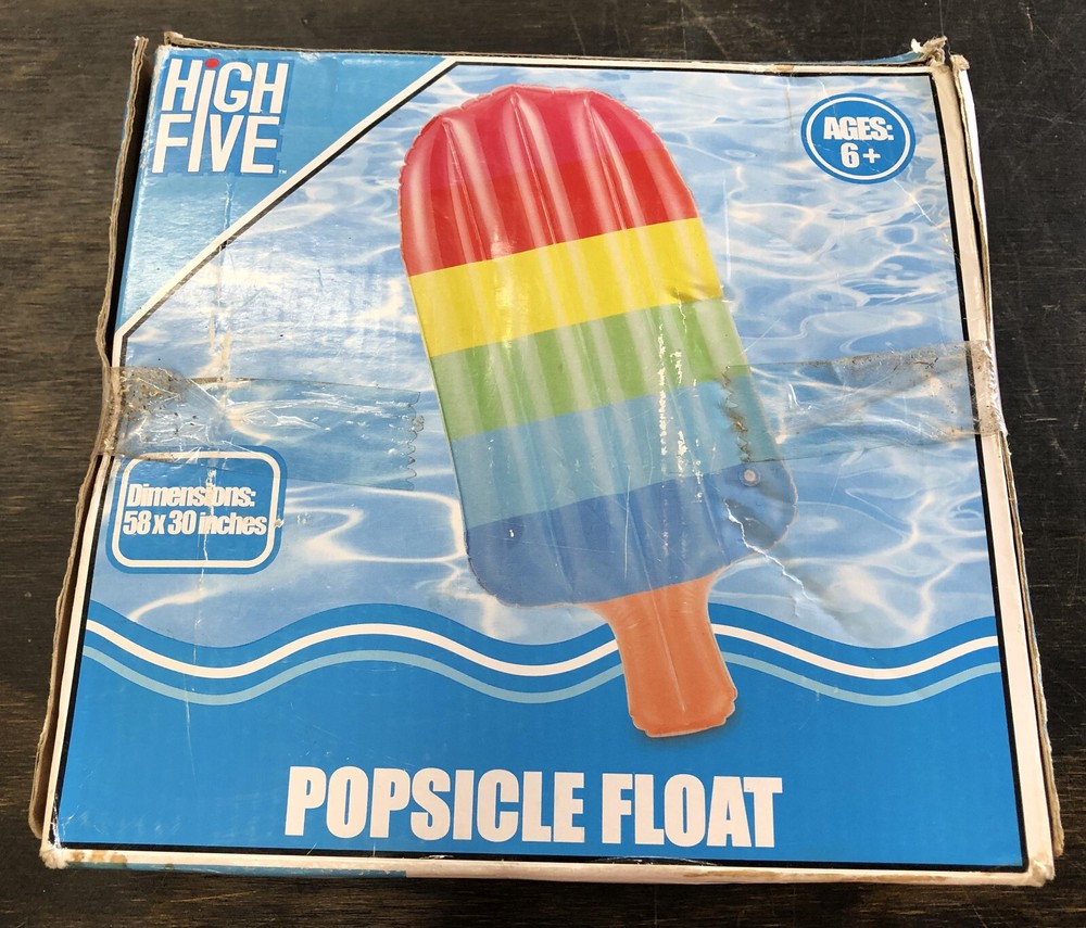 High Five Popsicle Pool Float Rainbow 58'' x 30''
