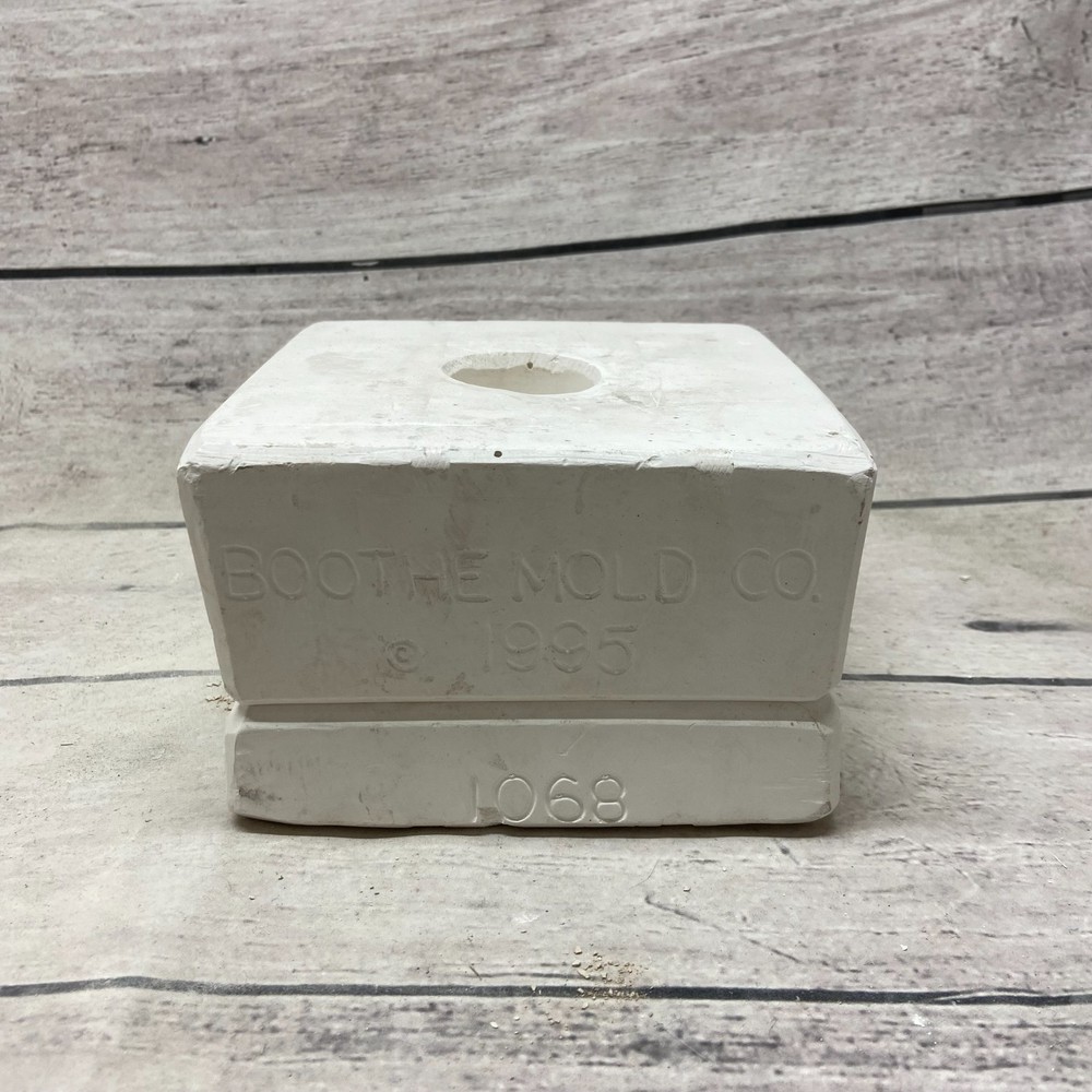 Vintage 1985 Boothe Mold Inc Ceramic Casting Mold Plain Dip Insert #1068