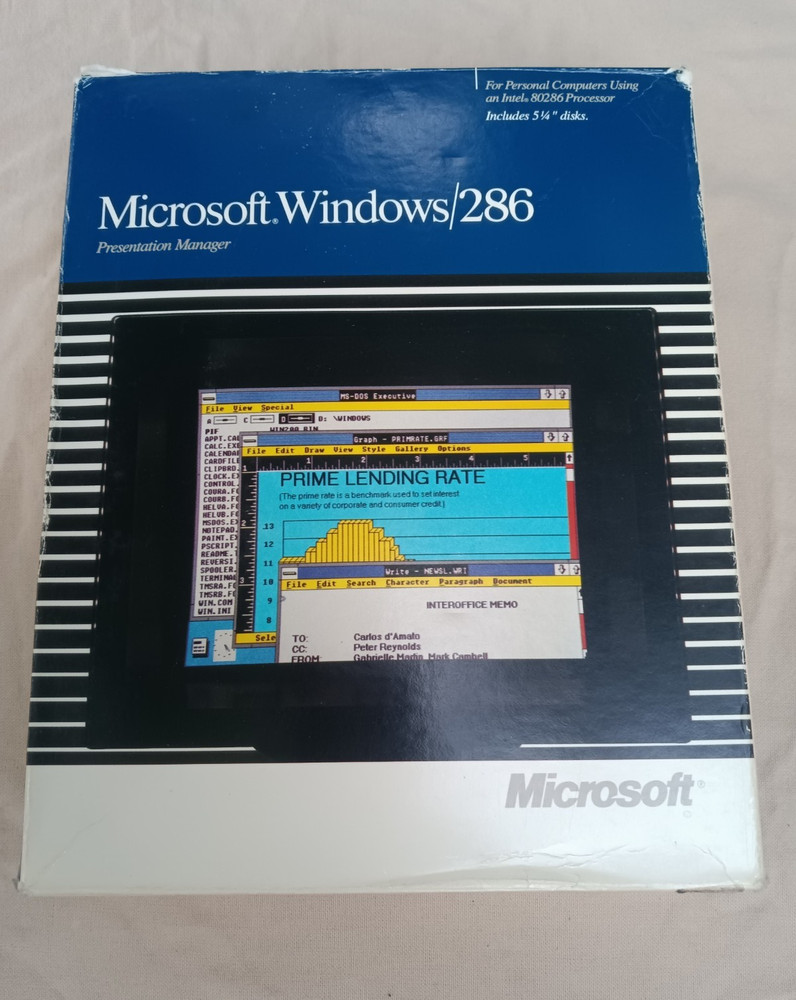Microsoft Windows/286 Version 2.11 Operating System 5.25"