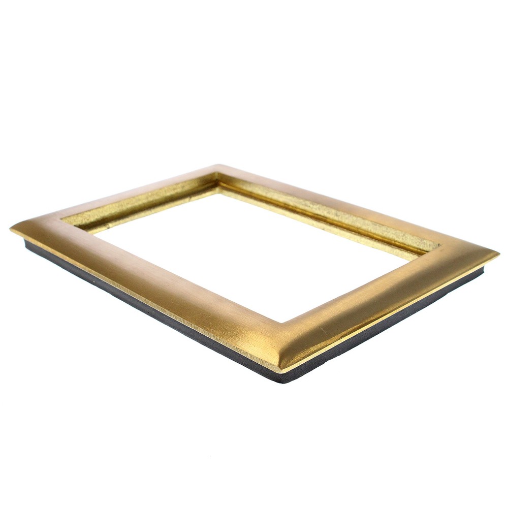 HUBBELL SYSTEMS SB3084 BRASS 2-GANG CARPET FLANGE RECTANGULAR