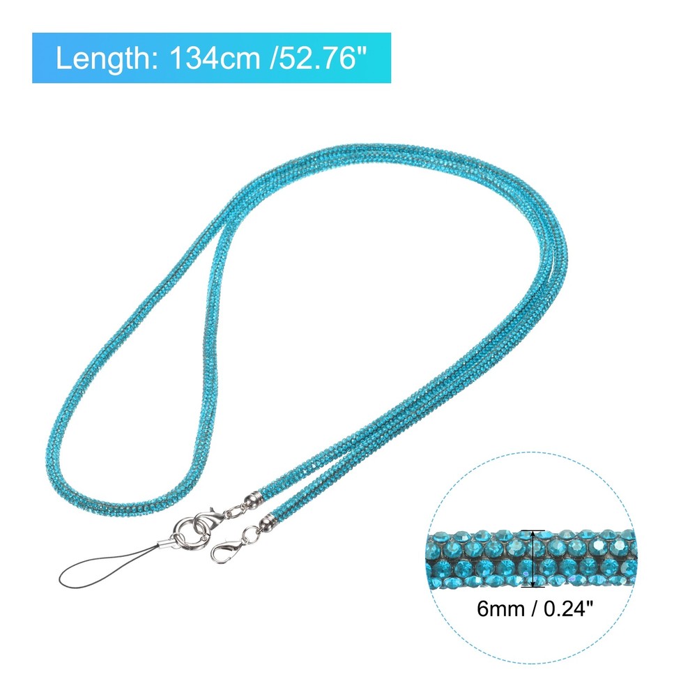 Replacement Purse Straps, Crystal Bag Handle Sparkly Replacement, Blue