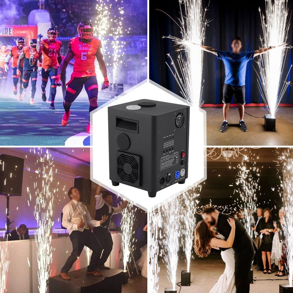750W Cold Spark Machine DMX Firework Stage Effect DJ Disco Event