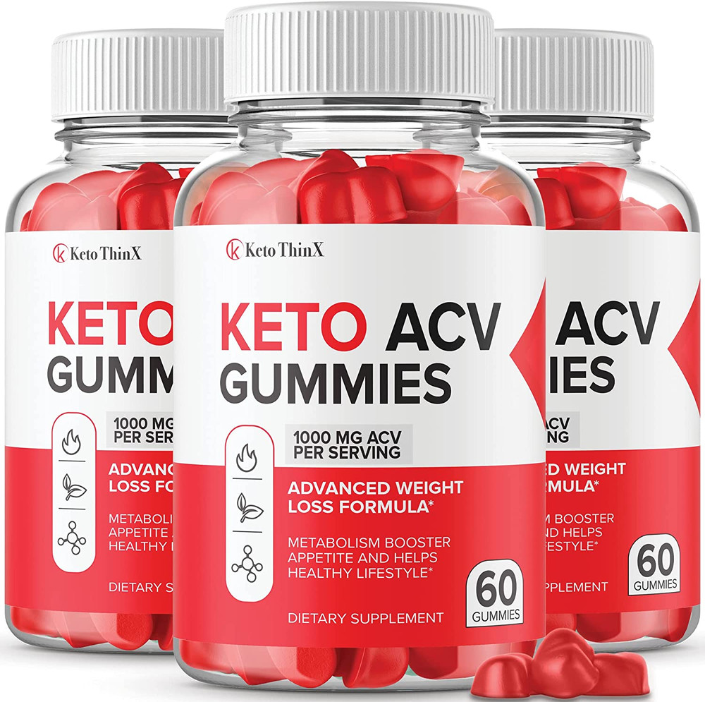 (3 Pack) Keto Thinx ACV Gummies (180 Gummies)