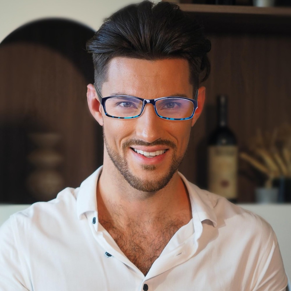 Henotin 5-Pack Blue Light Blocking Reading Glasses Anti-Eyestrain Computer Reade