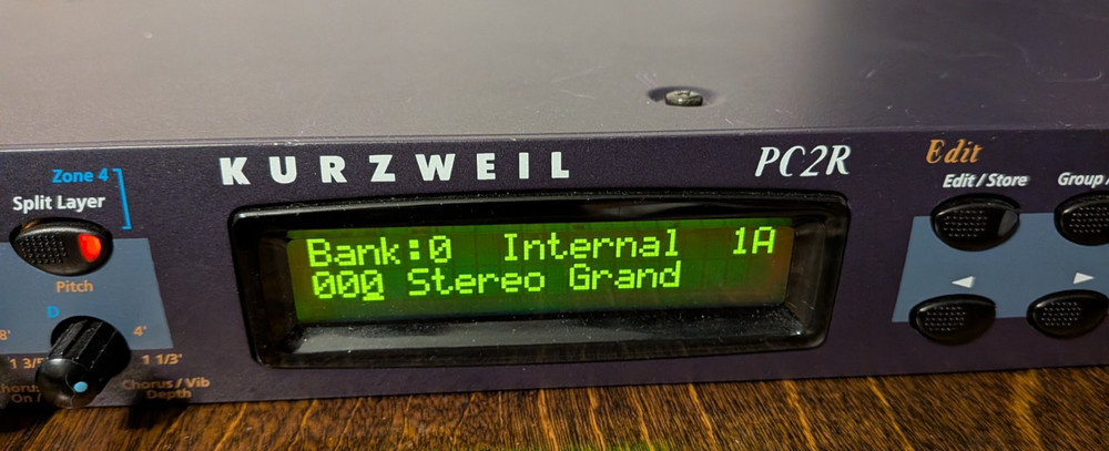 Kurzweil PC2R Digital Rack Sound Module synthesizer with PSU - works!