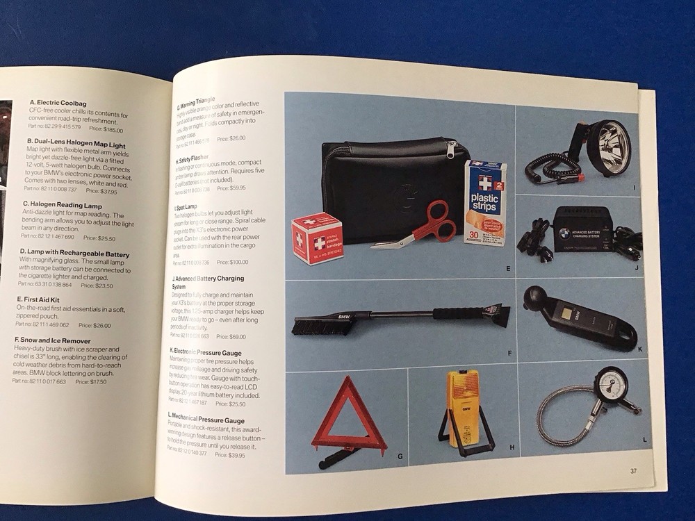 BMW X3 E83 SAV Accessory Brochure 2004