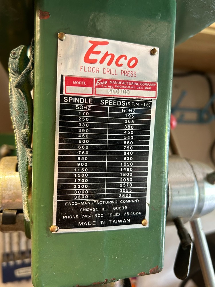 Enco Drill Press Model #40100