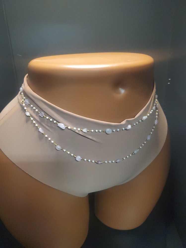 Light Purple Crystal Waistbeads