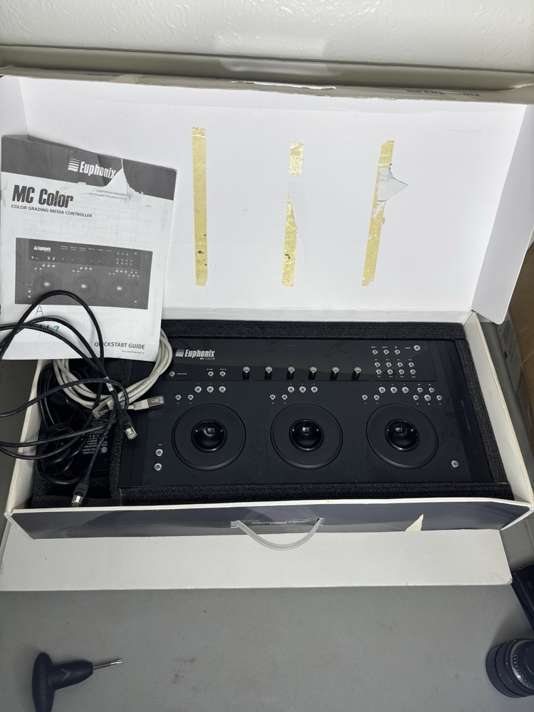 Euphonix MC Color Grading Trackball Control Surface Video Color Controller READ